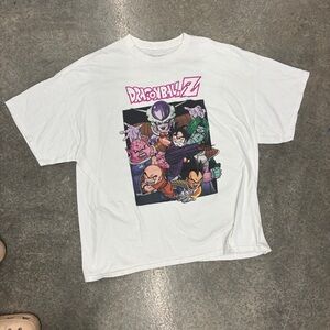 Dragon Ball Z Boxy Fit White Graphic Tee